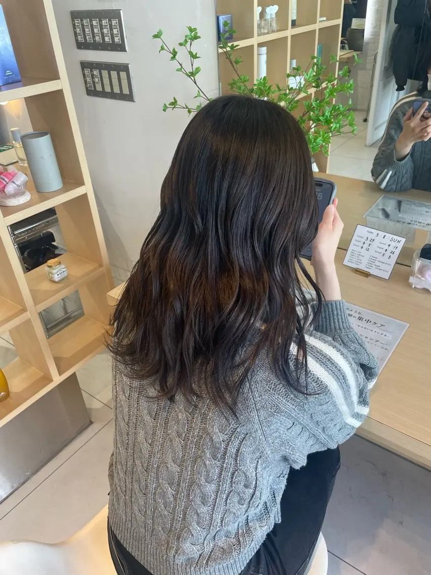 ロング ❤︎韓国レイヤー❤︎ アカリのヘアスタイル