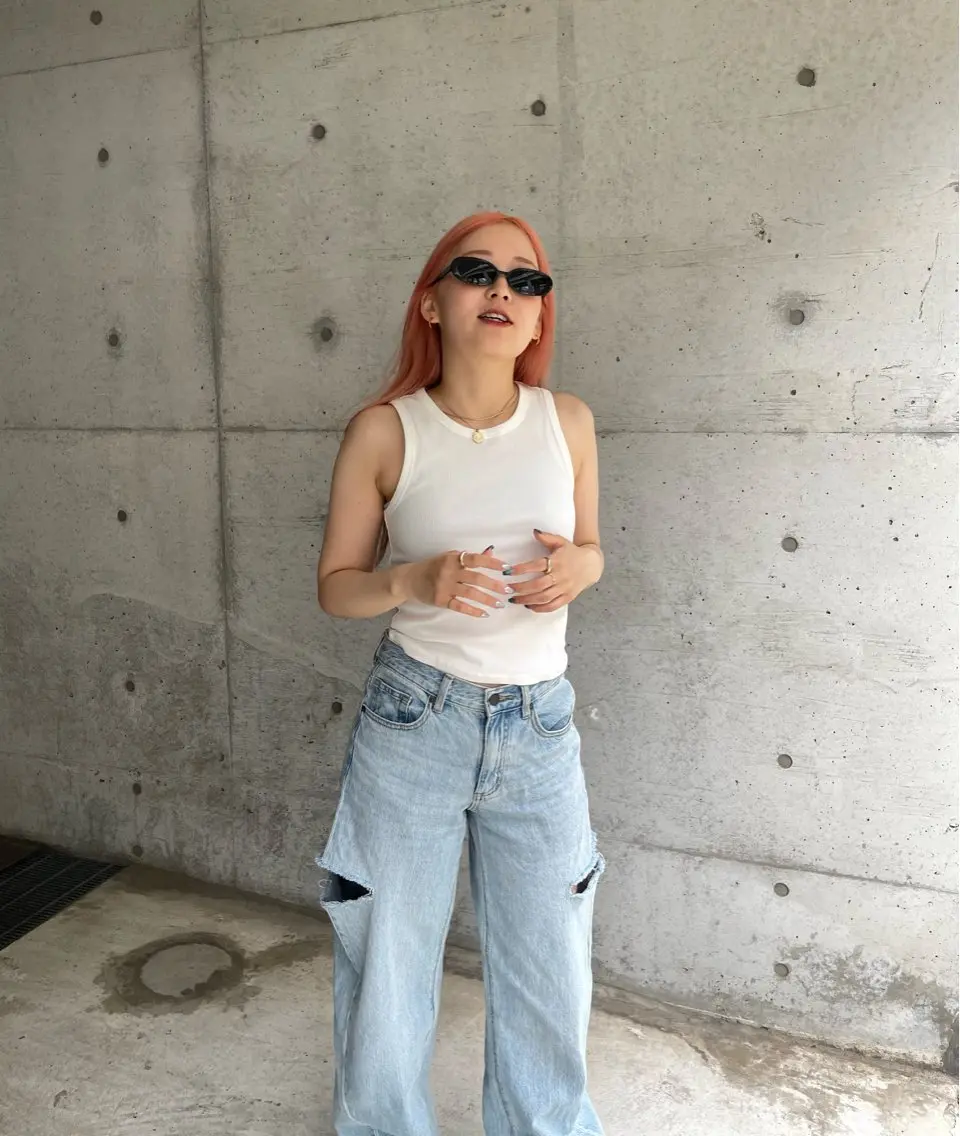 ミディアム カット ヘアカラー トリートメント 畑中康志 美髪矯正/ハイトーンのヘアスタイル