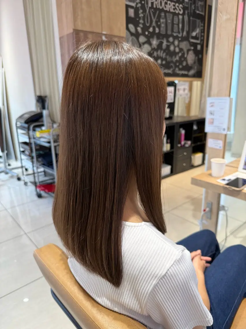 ミディアム トリートメント 🤍ツヤ髪🤍 エリカワネオのヘアスタイル