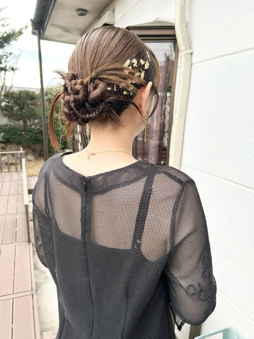 ロング ヘアアレンジ ヘアセット ナカジマ ナナのヘアスタイル