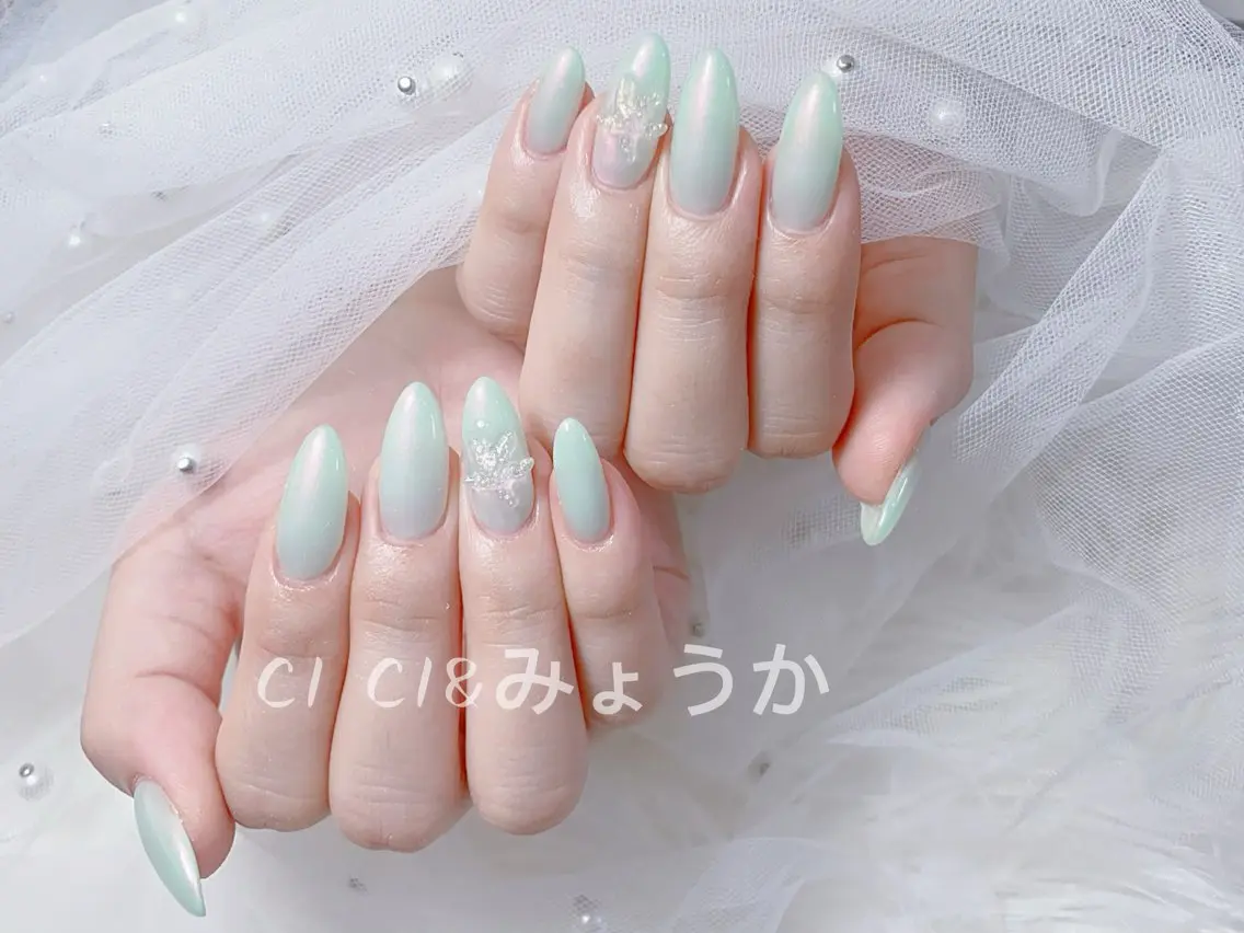 ネイル チークネイル 長さ出し フットネイル ジェルネイル グラデーション CI CI nailのネイルデザイン