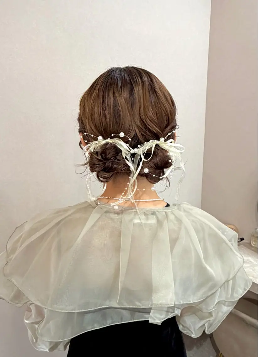 【人気No.1】お呼ばれヘアセット💐🤍ྀིの写真