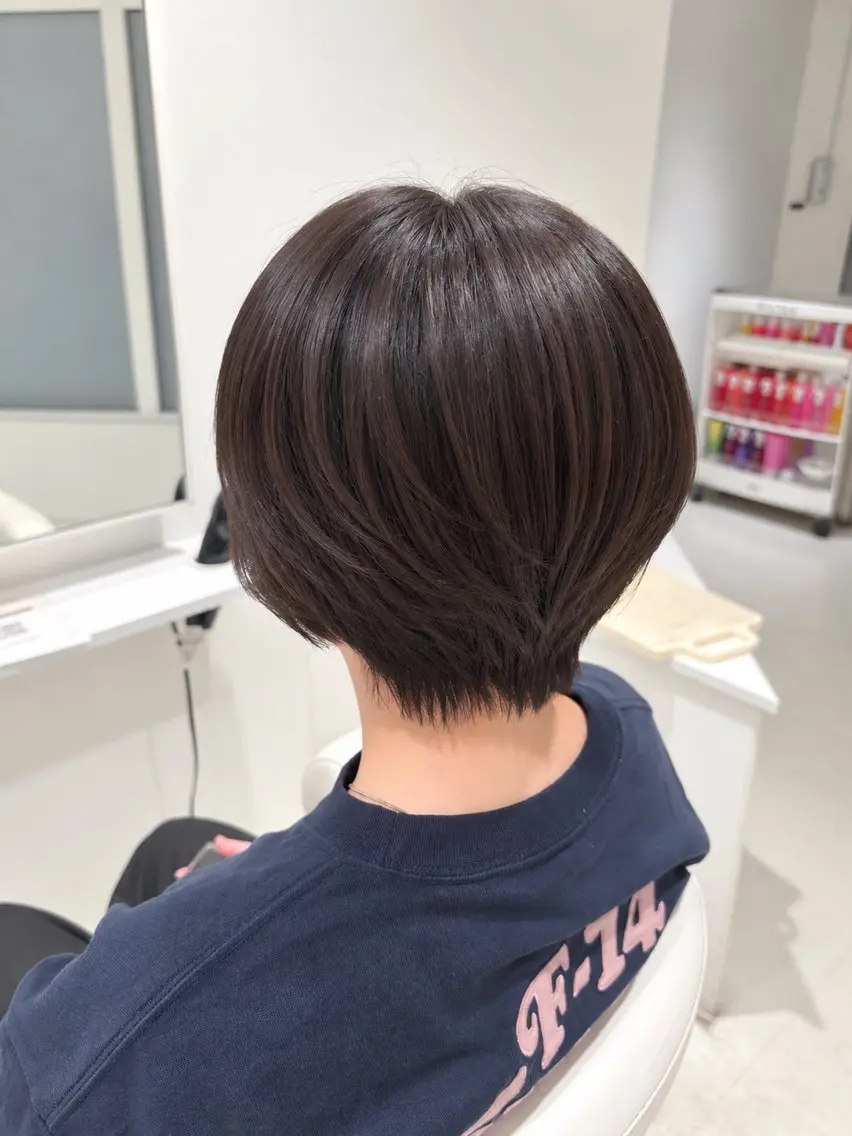 ショート ショートヘア カット トリートメント 💎縮毛矯正/ボブ/ レイヤー💎haruのヘアスタイル