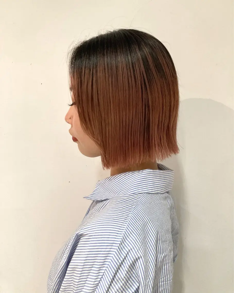ショート カラー カット ヘアカラー KANO🌷 艶カラーのヘアスタイル