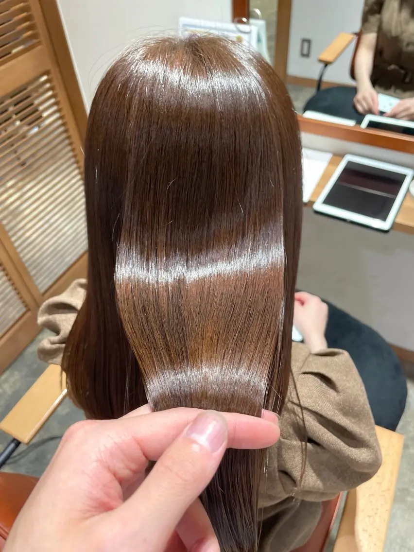 【🌟新規限定・ダメージをさせずにキレイな髪に🌟】カット+髪質改善カラーの写真