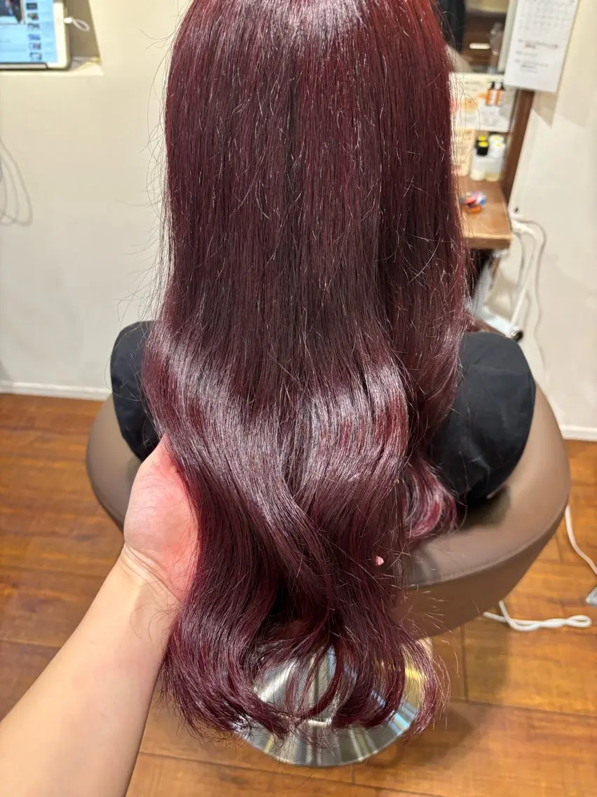 ロング カット ヘアカラー 阿佐ヶ谷 宇田川 かなのヘアスタイル