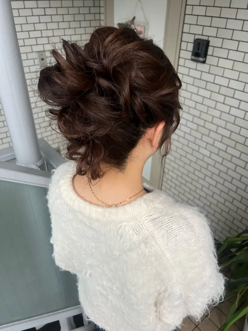 ヘアアレンジ ヘアセット 大人可愛いヘアメイク 💋🧚♀️しずかのヘアスタイル