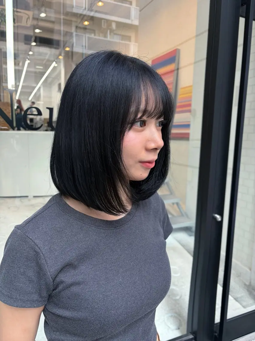 カラー ヘアカラー トリートメント ワンカラー🌙.* 艶カラー/NeNeのヘアスタイル