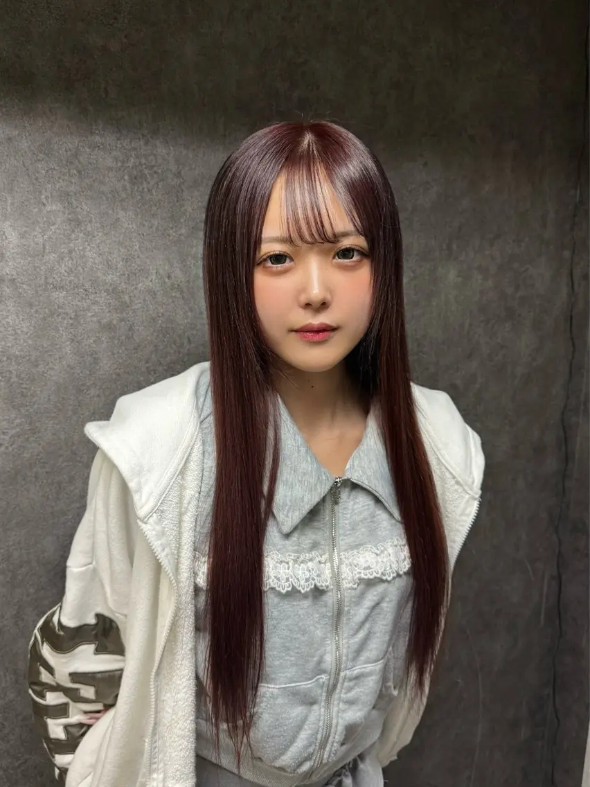 ロング カラー ヘアカラー エクステ 🐺新宿manabu プルエクステのヘアスタイル