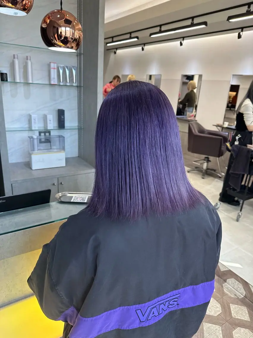 ミディアム カラー カット ヘアカラー トリートメント jill by gisel＿のヘアスタイル