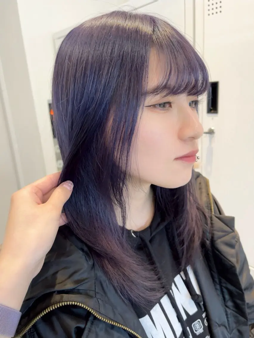 ロング ﾚｲﾔｰ🩵透明感 ೀユイ🌙のヘアスタイル