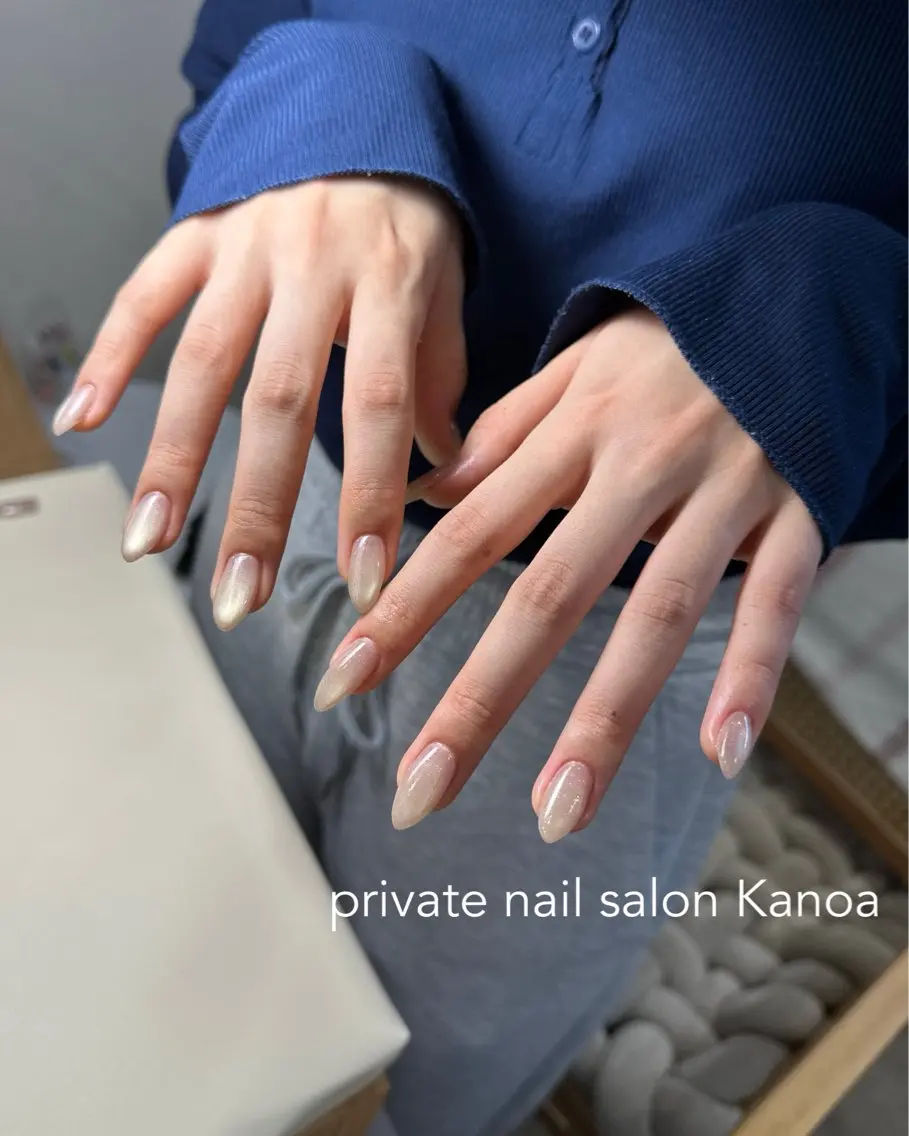 ネイル フラッシュネイル キラキラネイル マグネットネイル ハンドネイル megu_ kanoanailのネイルデザイン