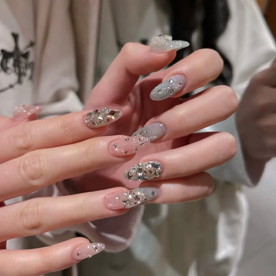 ネイル ブラウン フットネイル フレンチネイル グラデーション 氷ネイル・うるうるネイル ハンドネイル Mixx Nail_ Studioのネイルデザイン