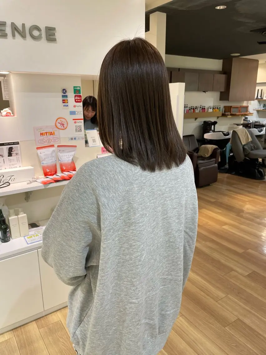 ✨髪質改善✨　ストレート+カラー+カット+トリートメントの写真