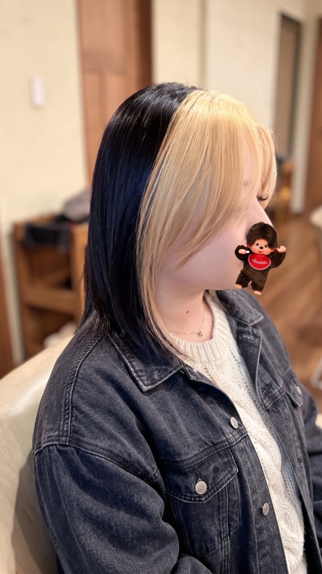 ミディアム カット ヘアカラー 似合わせ/たにざわ しんごう≫南草津のヘアスタイル