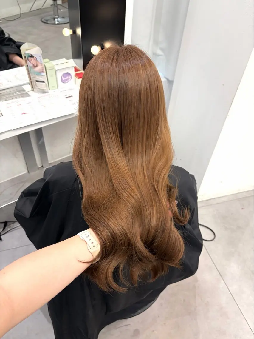 ロング カラー ヘアカラー トリートメント まいか/ カラーモデル様大募集のヘアスタイル