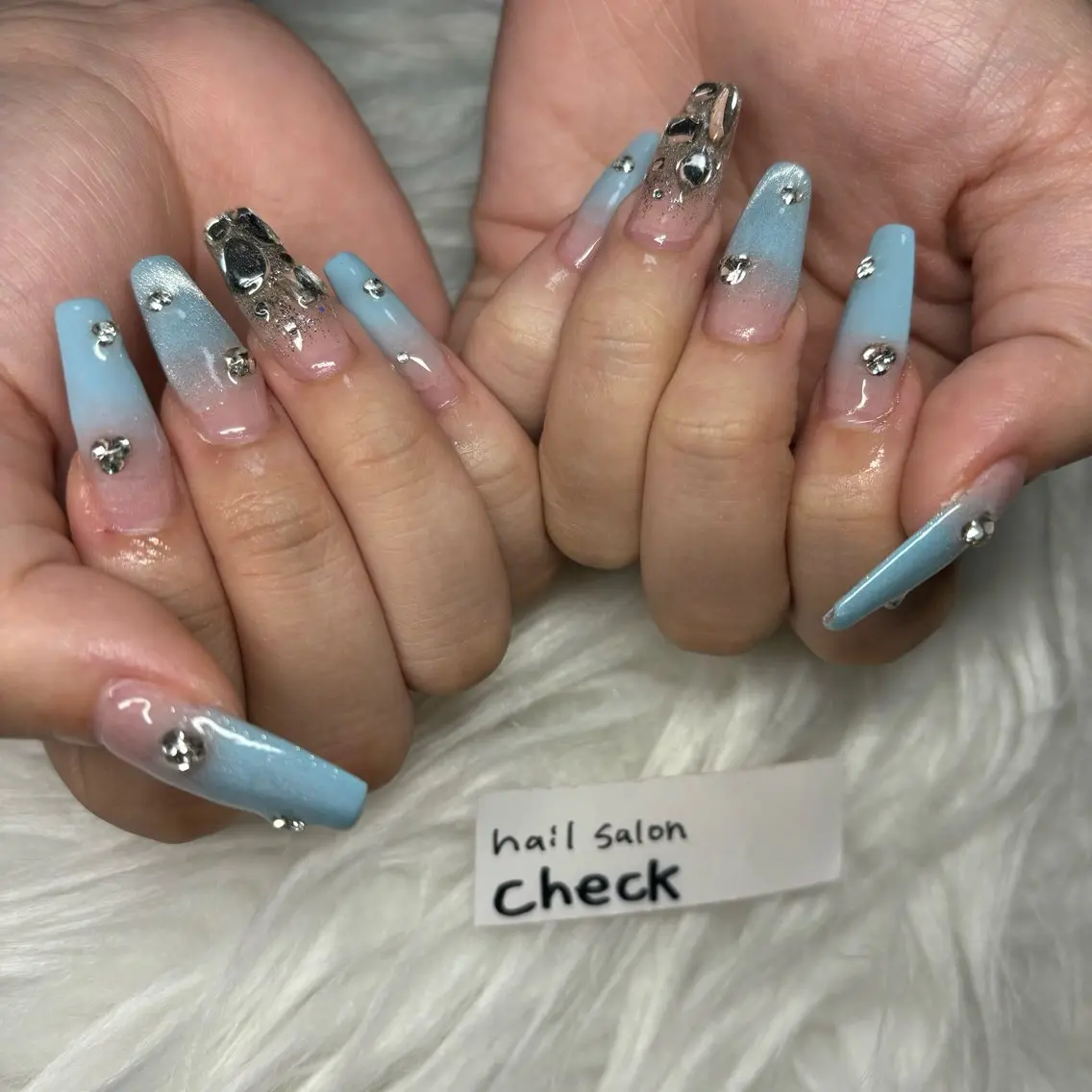 ネイル アートネイル ニュアンスネイル スカルプネイル 春ネイル 夏ネイル ハンドネイル ーCHECKー ちあきのネイルデザイン
