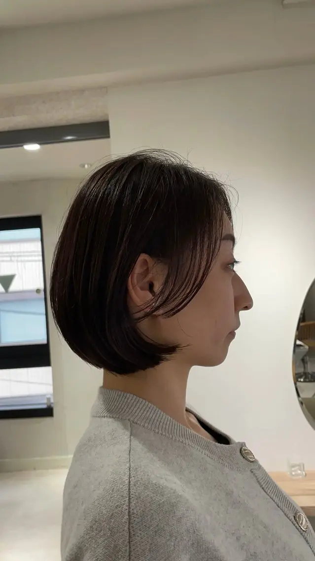 ショート ボブ カット ヘアカラー トリートメント 似合わせショート/ ヘアケア/根本直樹のヘアスタイル