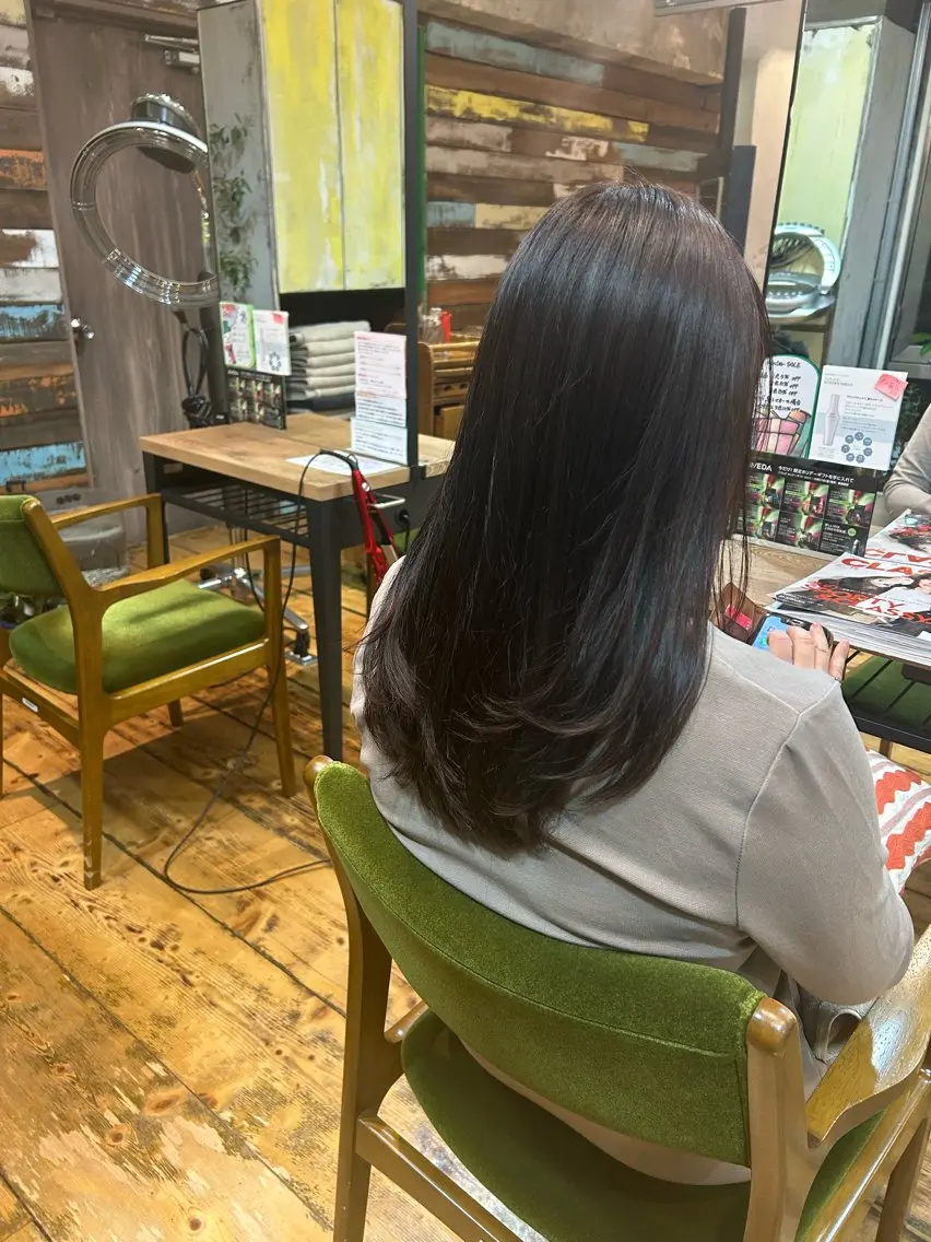 ロング カラー カット ヘアカラー 三浦義久/仙台/ レイヤーカットのヘアスタイル