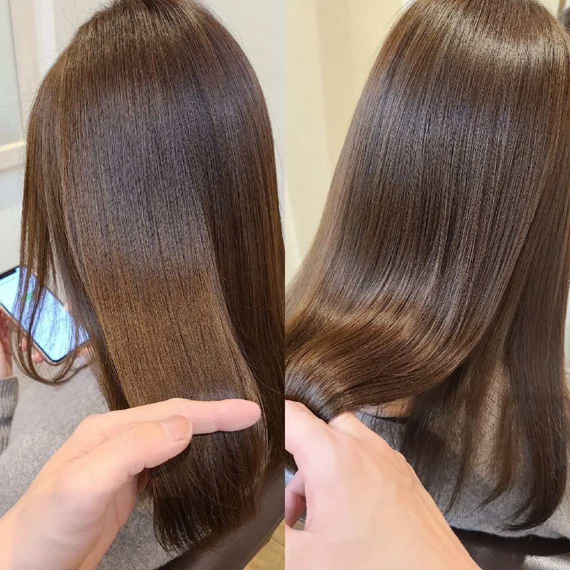 【縮毛矯正&カット】サラツヤ縮毛矯正&カット&つるりんちょトリートメントの写真