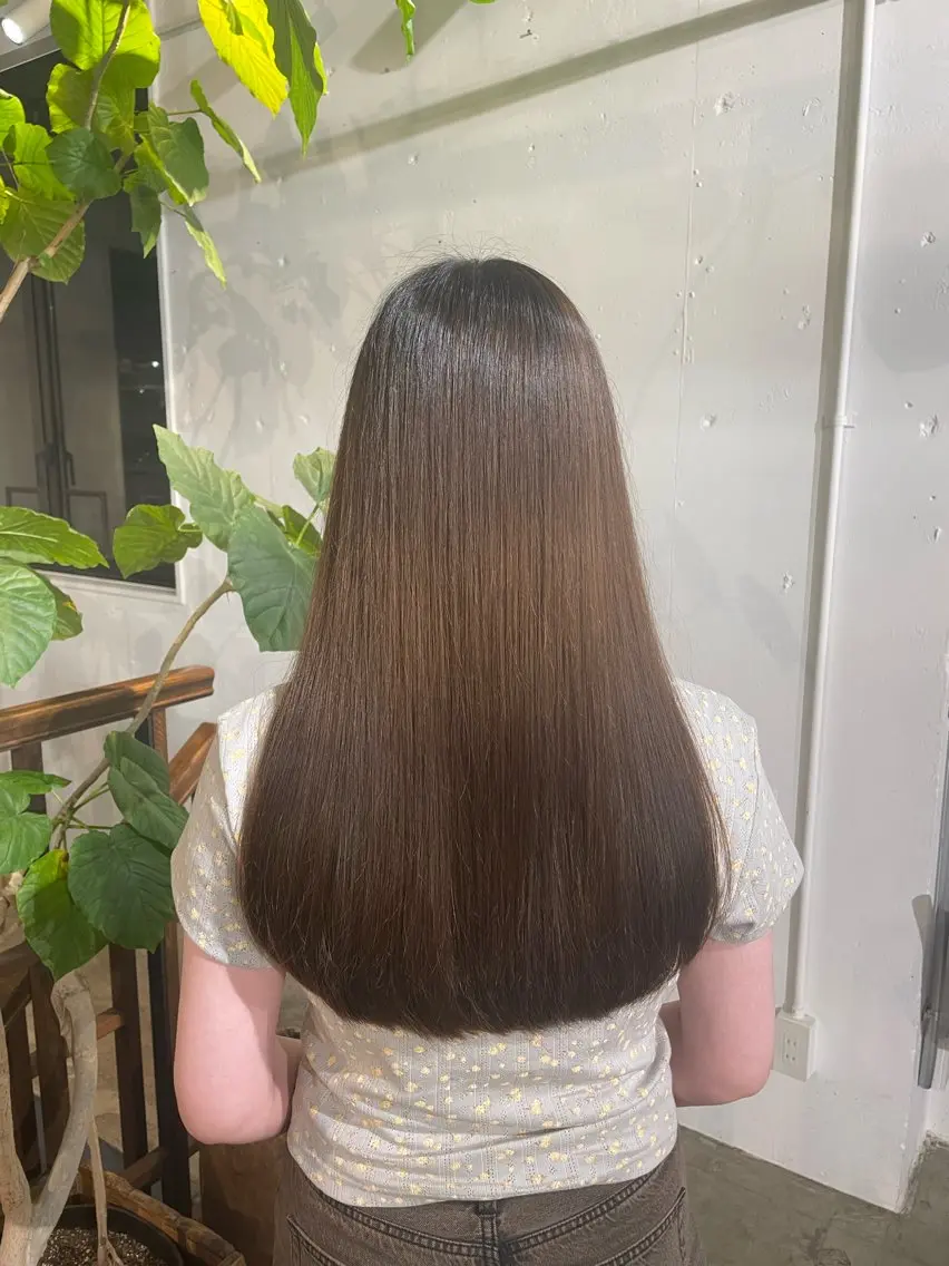 ロング くま‪‪🤍透明感 🎀ナチュラルカラーのヘアスタイル