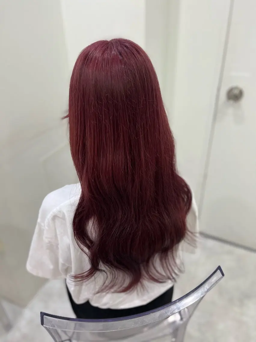 ロング カラー ガーリー♡女の子っぽ ヘア♡ピンクカラー♡のヘアスタイル