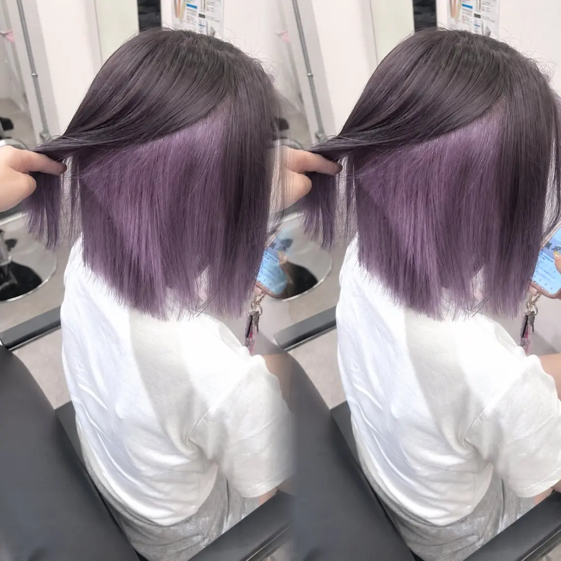 ミディアム ヘアカラー moe/名古屋 /ブリーチモデルのヘアスタイル