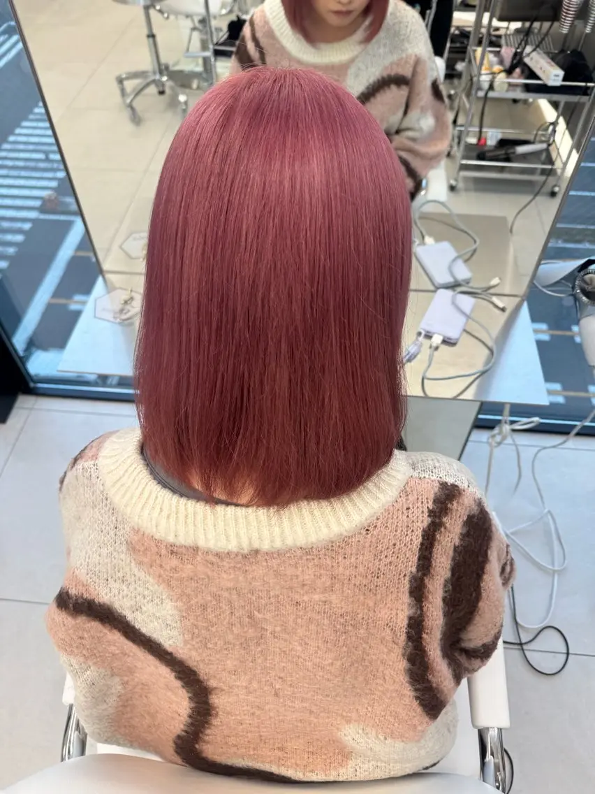 ショート カラー ヘアカラー ヘアセット 栄美容師/kiti /ボブ/ケントのヘアスタイル