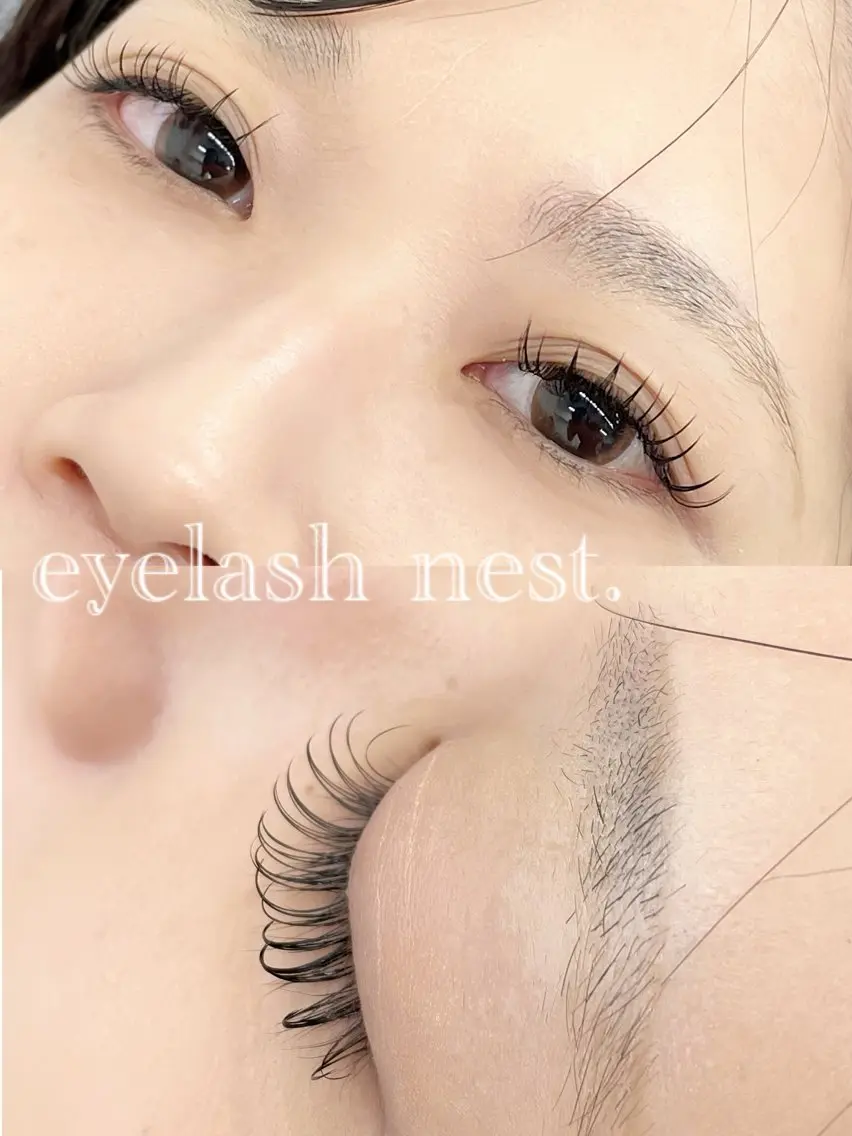 マツエク・マツパ フラットラッシュ 🤍nest. エリ🤍のマツエク・マツパデザイン