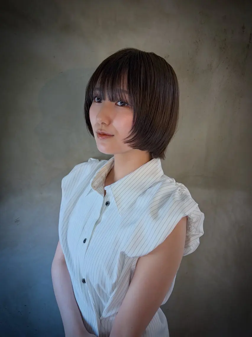 ショート カラー カット ヘアカラー トリートメント カットモデル あきとのヘアスタイル