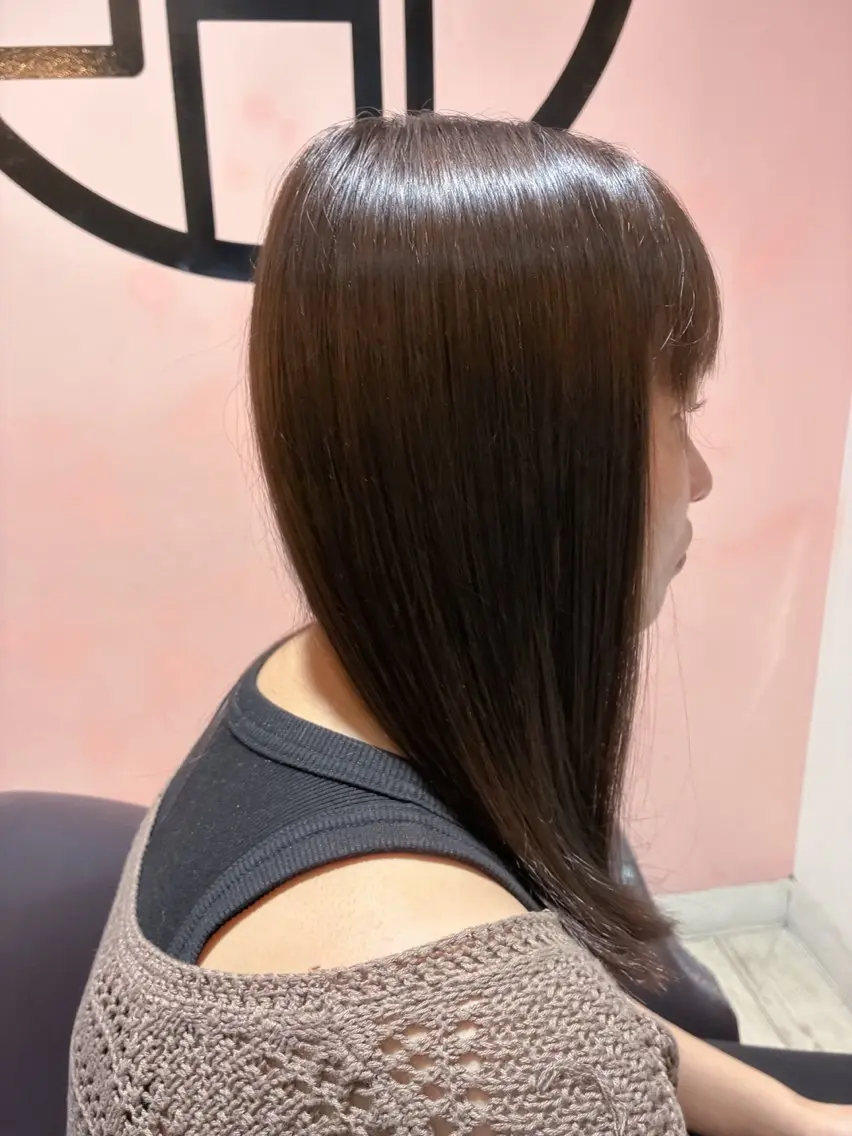 セミロング トリートメント ヘッドスパ 推し活美容師 つや。のヘアスタイル