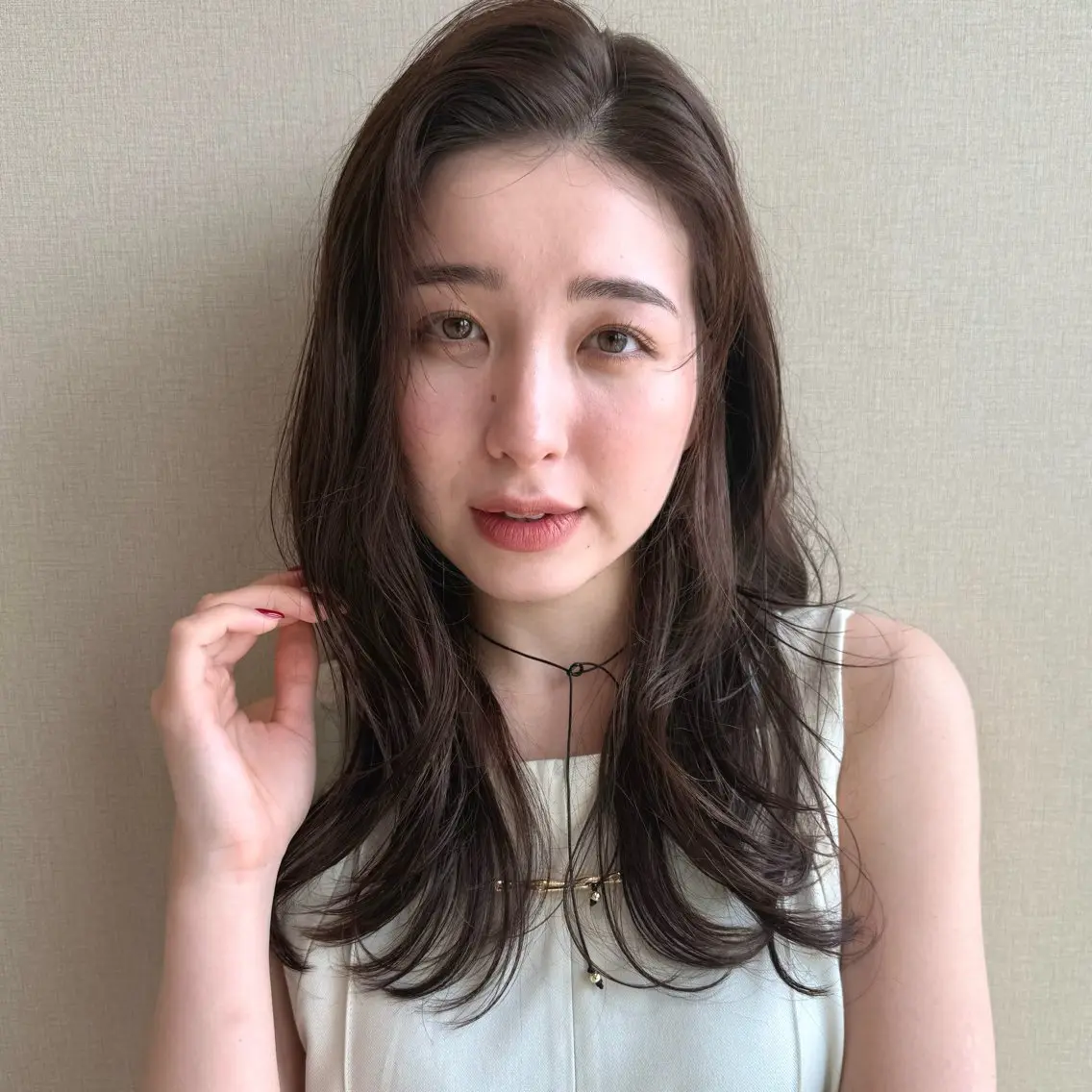 ロング カラー 砂川朱音⌇鶴見区横堤 ⌇抜け感ヘア⌇韓国風のヘアスタイル