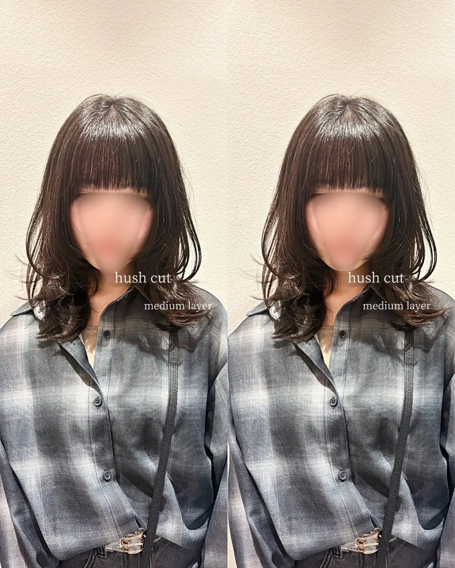 ミディアム ミディアムレイヤー レイヤーカット カット アリヤマ メイカのヘアスタイル