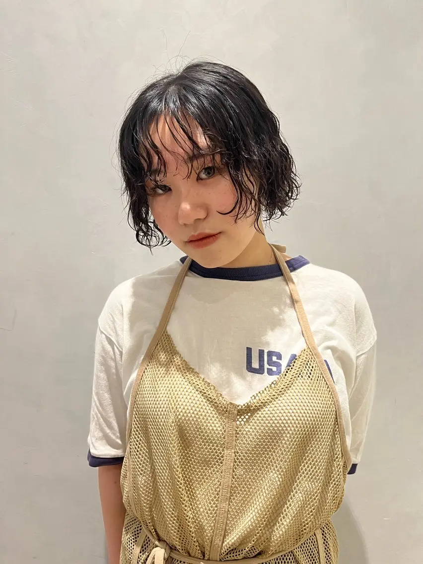 パーマ ボブ Keina/レイヤー /柔らかカラー🍀のヘアスタイル