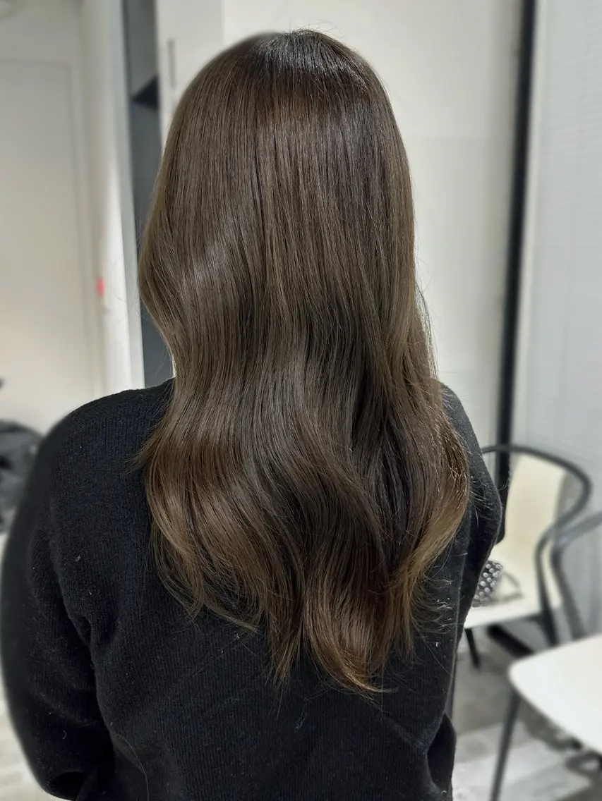 カラー ヘアカラー トリートメント ヘアセット 秋永 鈴のヘアスタイル