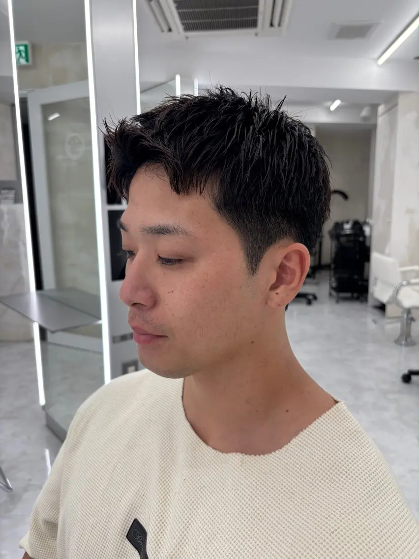 ショート ショートヘア カット トリートメント ヘアセット 豊崎 佑輔のヘアスタイル