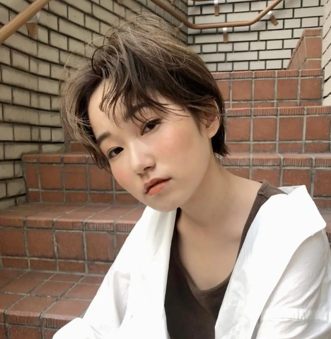 ショート 藤尾 萌々のヘアスタイル