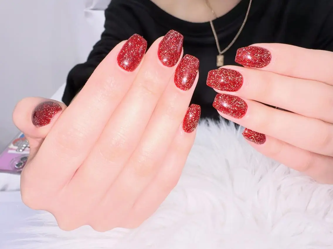 ネイル アートネイル フラッシュネイル フレンチネイル ジェルネイル ガラスフレンチ M2 BEAUTY Yukiのネイルデザイン