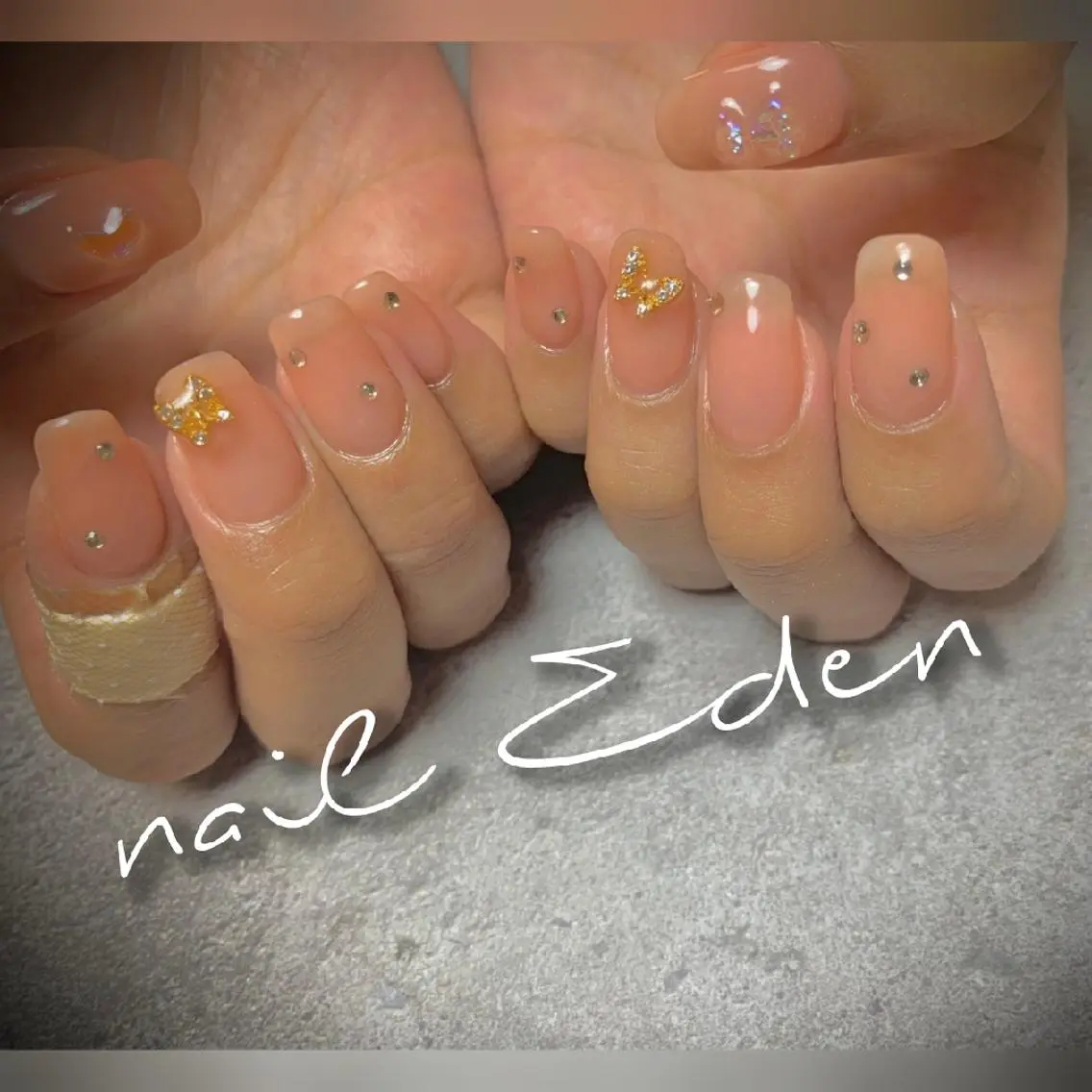 ネイル ワンホンネイル Eden ♾️のネイルデザイン