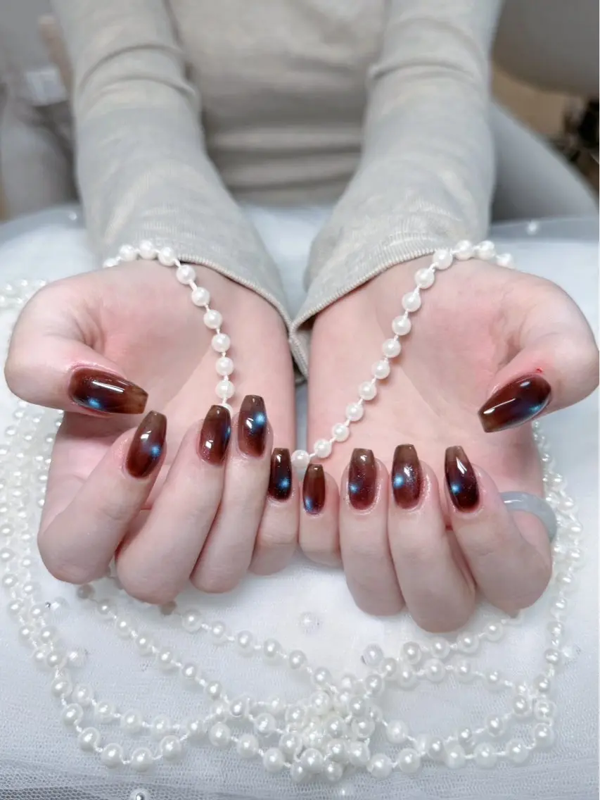 ネイル アートネイル ジェルネイル グラデーション キラキラネイル 韓国ネイル ハンドネイル MIYU．nail Mariaのネイルデザイン