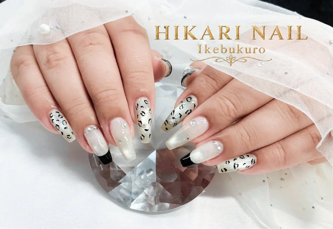 ネイル チークネイル 長さ出し フレンチネイル ガーリー ハロウィン ハンドネイル HikariNail Ikebukuroのネイルデザイン