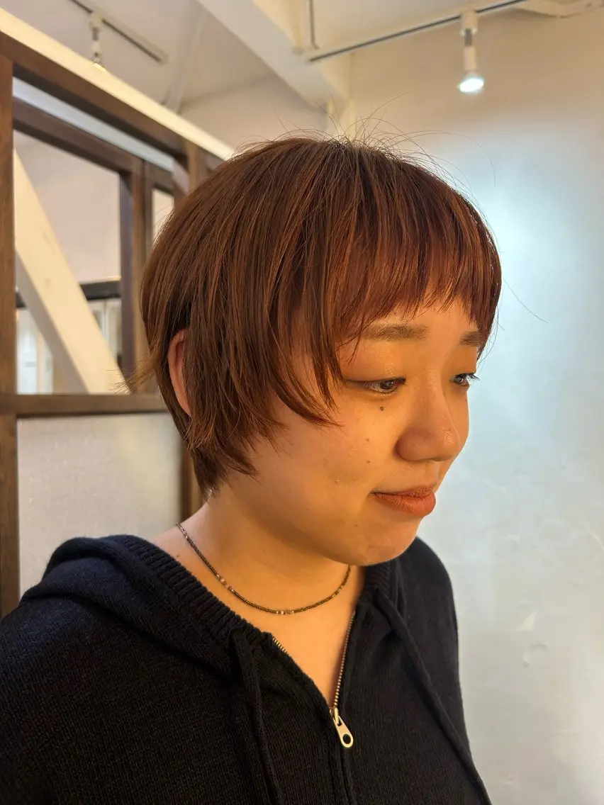 ショート カット ヘアカラー トリートメント MOMOKA💫 YARD【学芸大学】のヘアスタイル