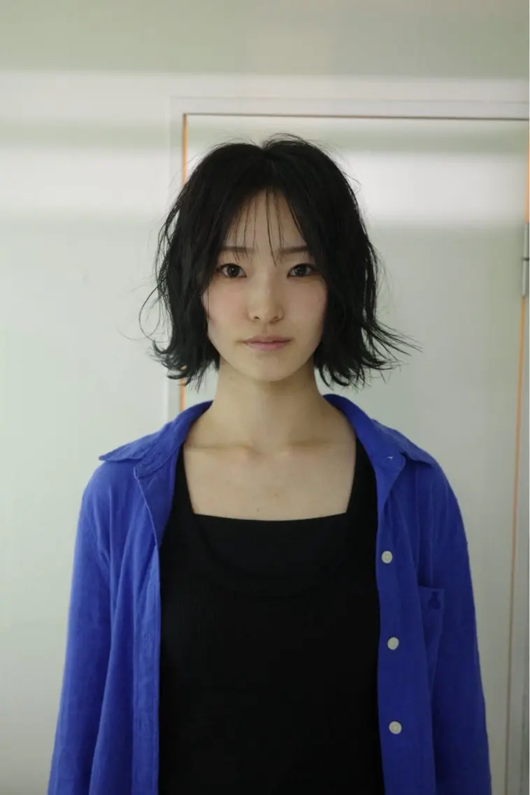 ミディアム カラー ヘアアレンジ カット ヘアカラー トリートメント opus 店長大和 レイヤー/赤み消しのヘアスタイル