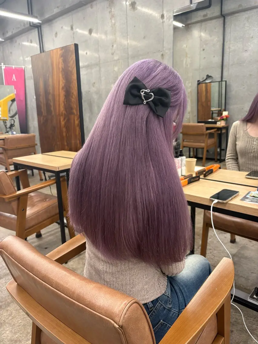 ロング カラー ヘアアレンジ ヘアカラー トリートメント 🎀暖色カラー🎀 ♡yurika♡のヘアスタイル