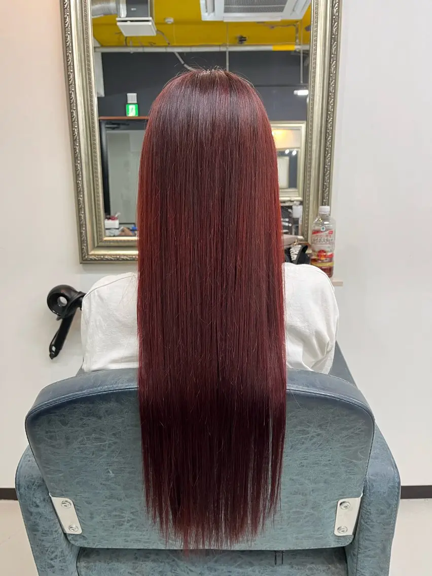 ロング 髪質改善 縮毛矯正 ayame リクのヘアスタイル