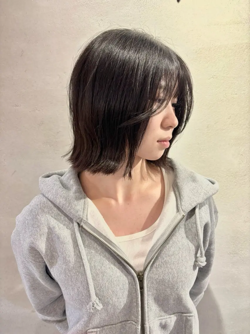 ミディアム トリートメント 野口 咲愛のヘアスタイル