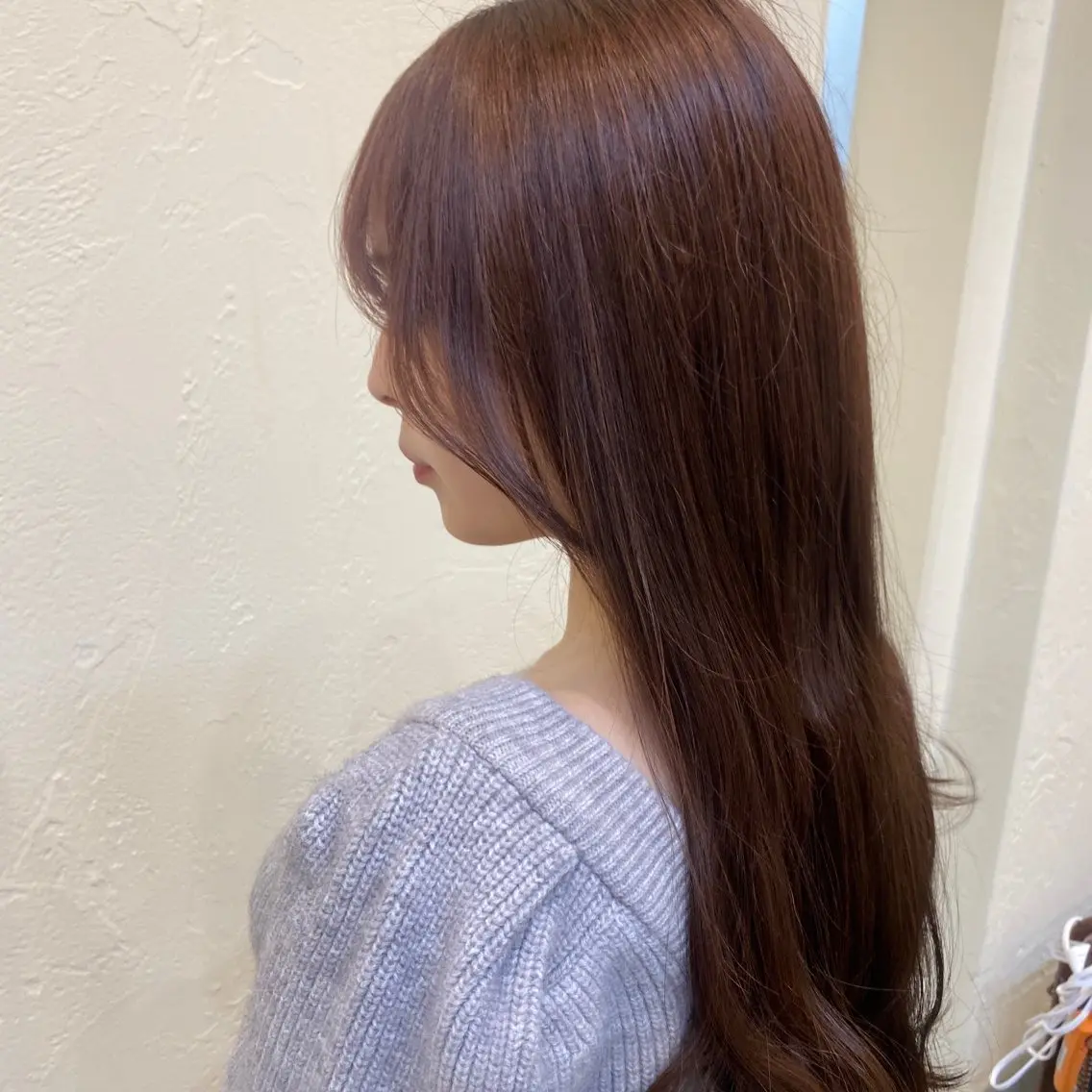 ロング カラー ブラウンカラー ピンクカラー ピンクブラウン ユウリ YURIのヘアスタイル