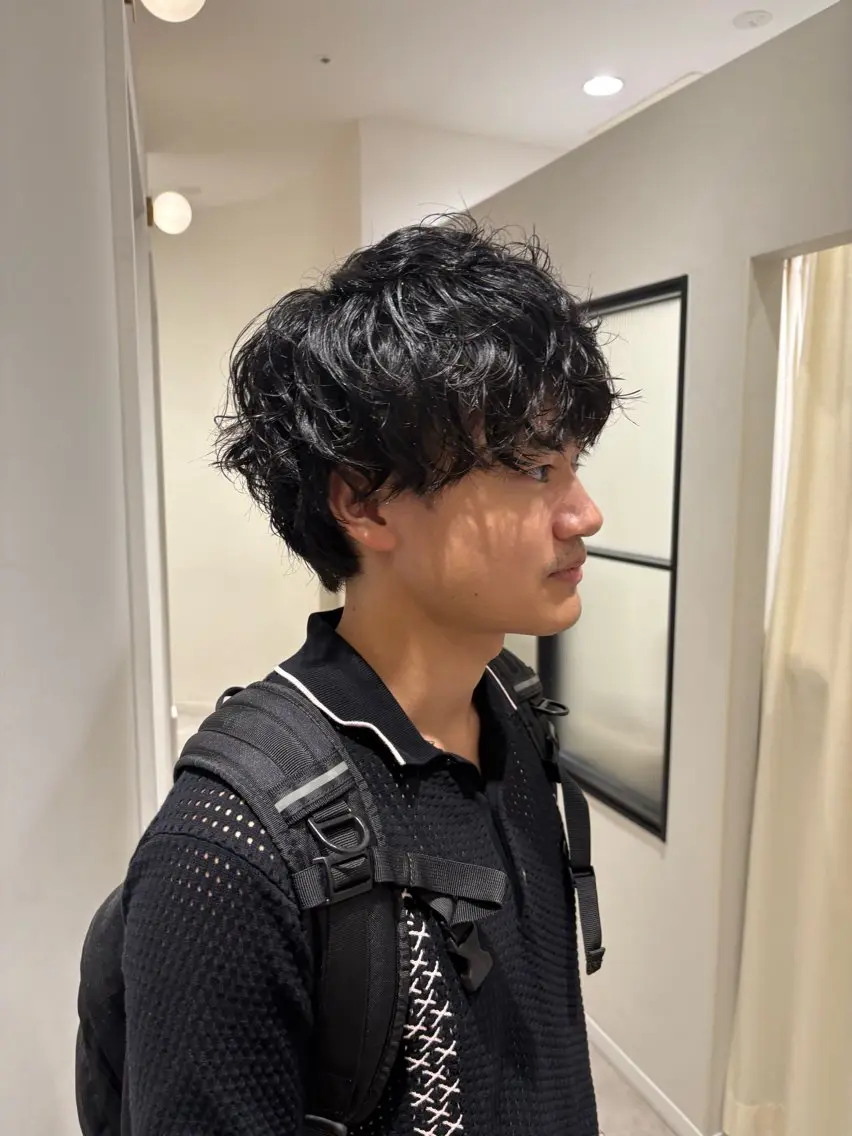 【30%off🩵】cut×men's perm👔🌀の写真