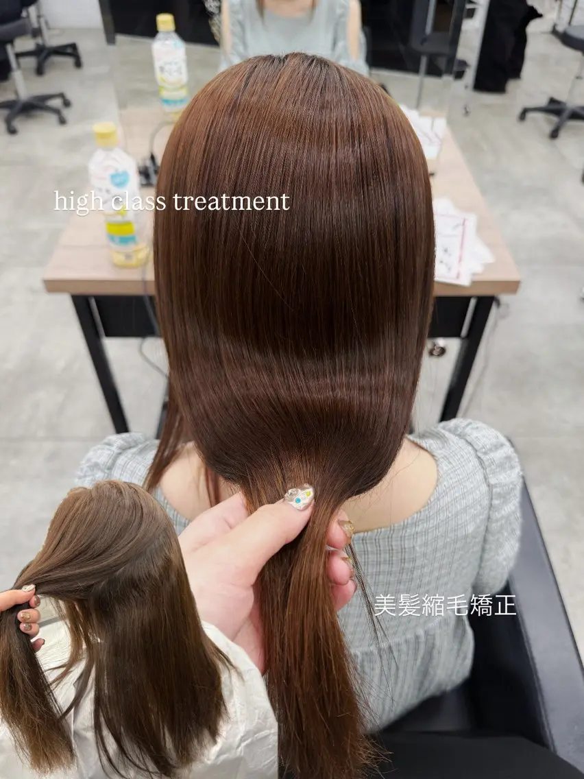 ミディアム 縮毛矯正 トリートメント ヘッドスパ ヘアセット 髪質改善/透明感/ ⭐️KIRARI⭐️のヘアスタイル