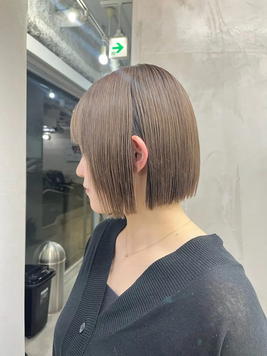 ショート カラー ヘアアレンジ ボブ 🫧透明感カラー/ ナルハ🫧のヘアスタイル